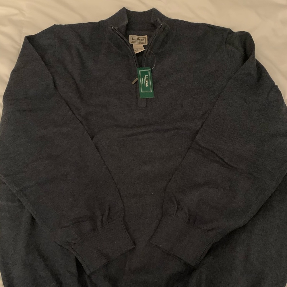 Men’s LLBean Quarter Zip Sweater